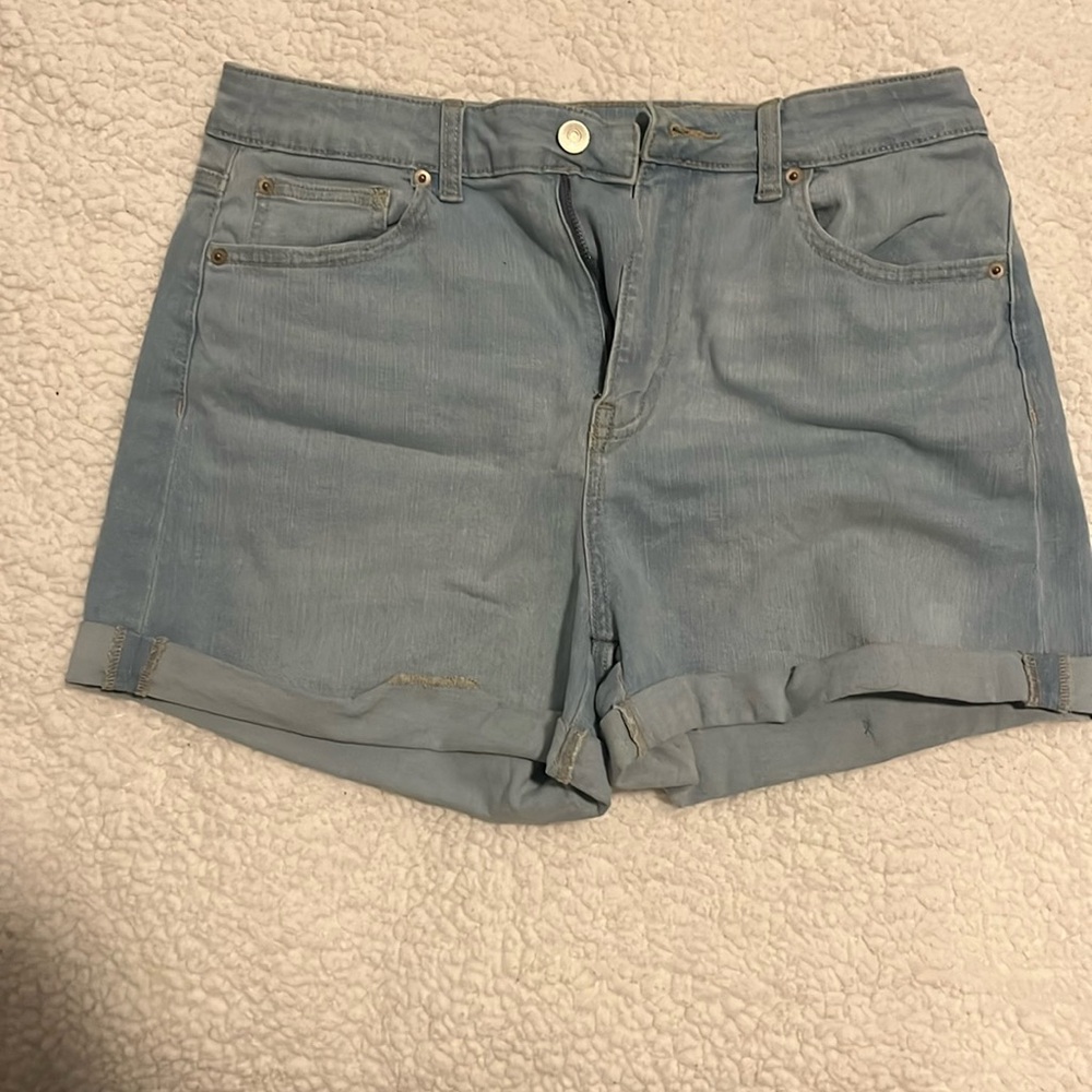 Blue jean shorts
